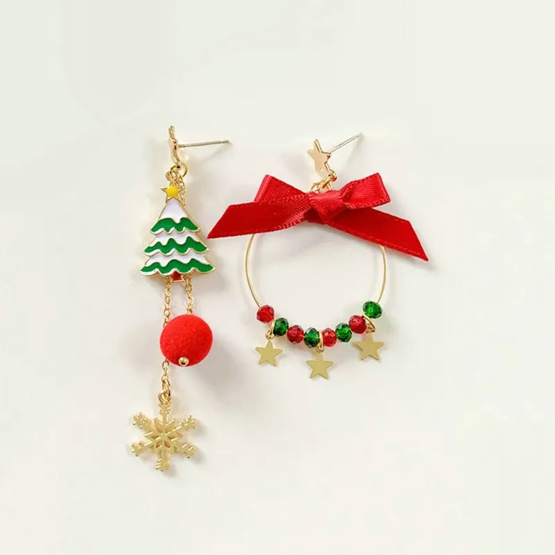Pendientes colgantes navideños