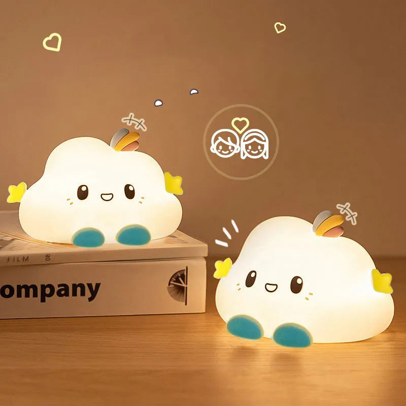 Linda luz nocturna LED de nube