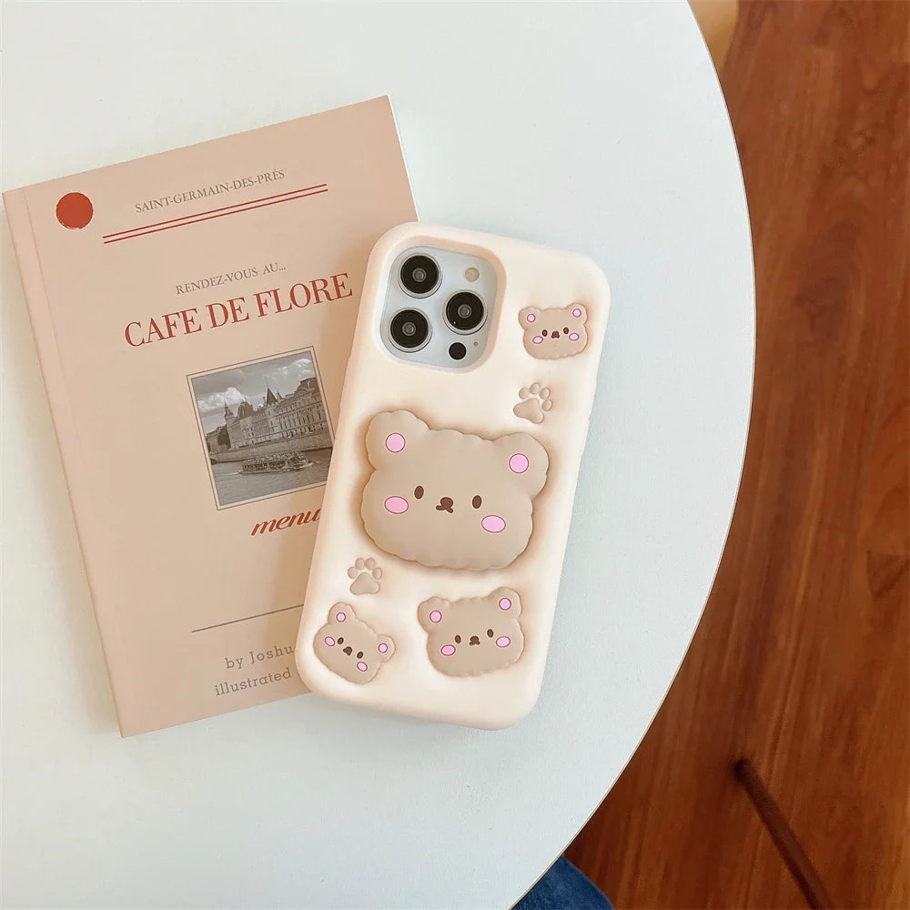 Funda para iPhone con diseño de oso