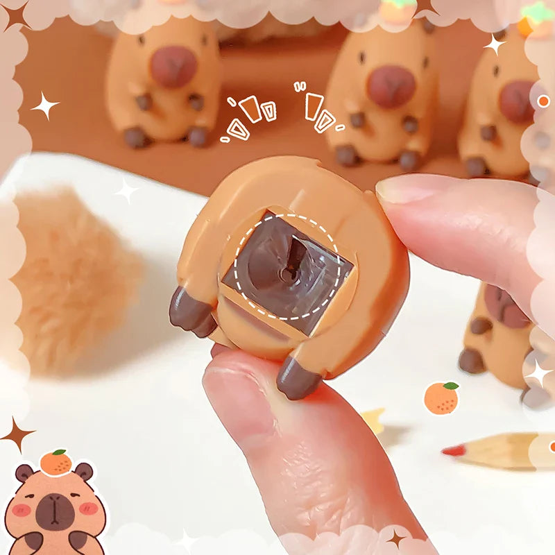 Sacapuntas de carpincho kawaii