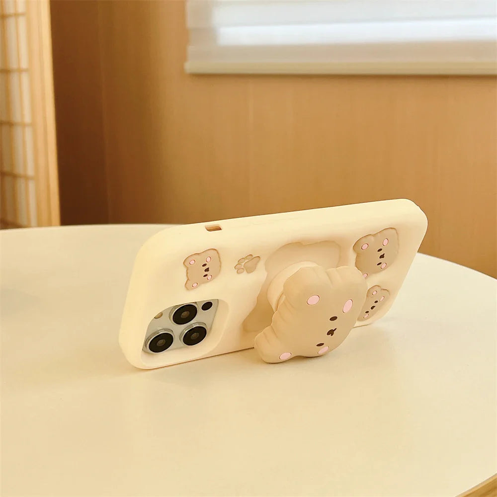 Funda para iPhone con diseño de oso