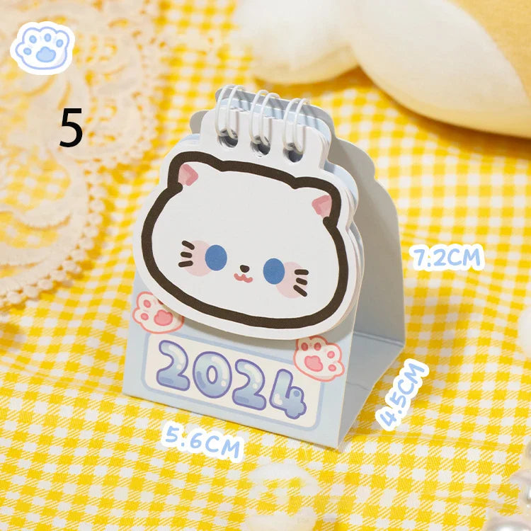 Calendario de escritorio para gatos 2024