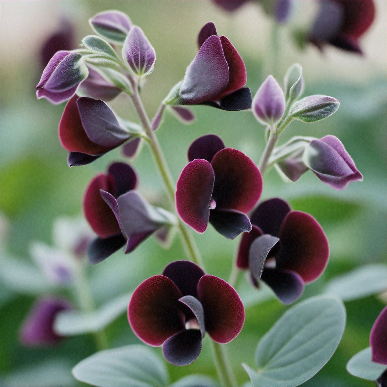 20 Royal MAROON SWEET PEA Lathyrus Odoratus Vine Dark Red Fragrant Flower Seeds