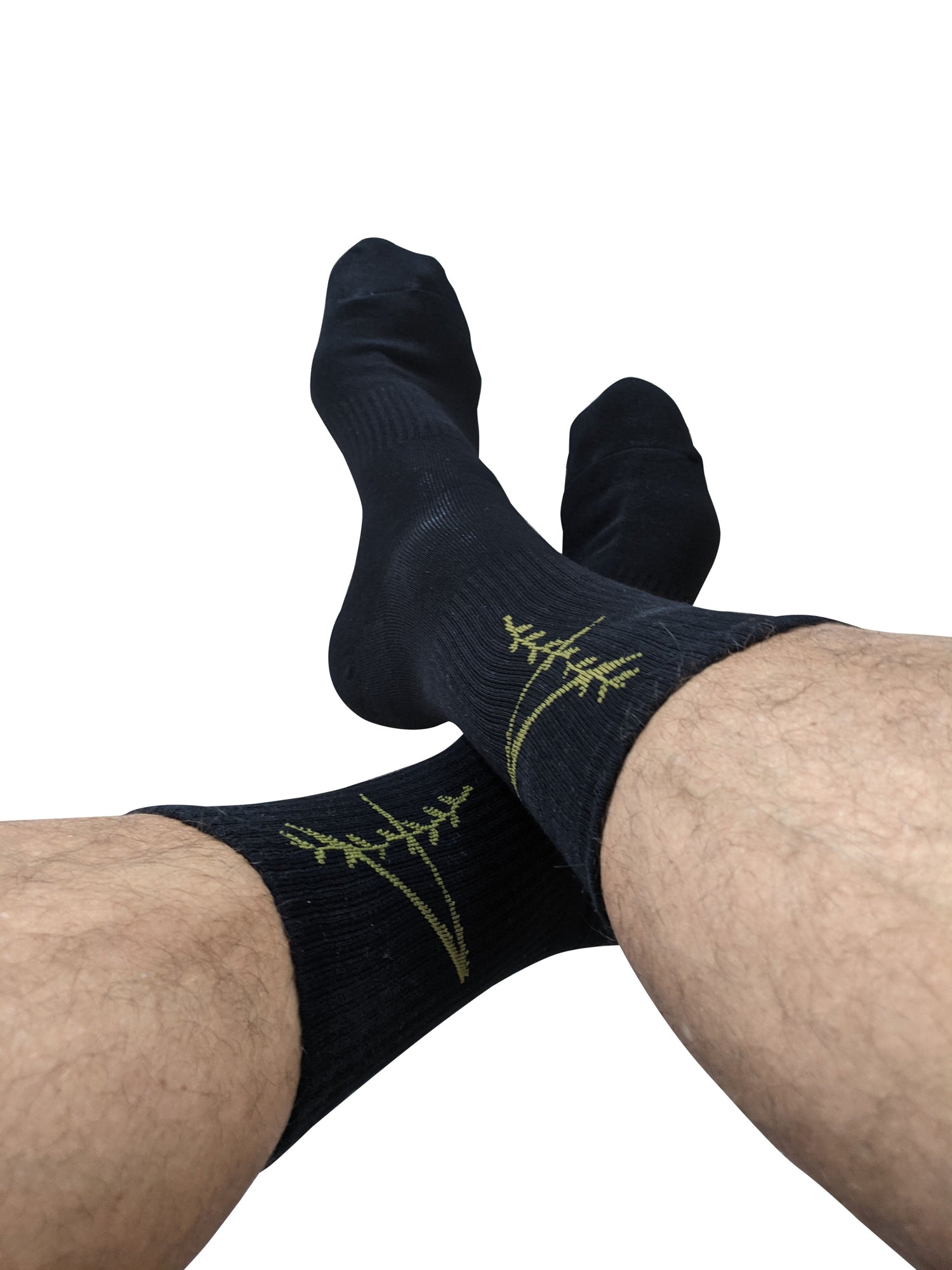 4th Black Sport Socks – Performance Athletic Crew Socks