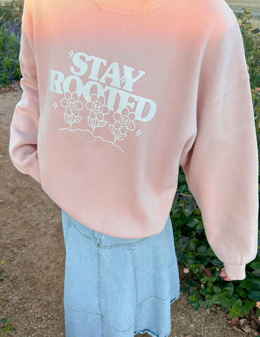 Suéter de punto Stay Rooted