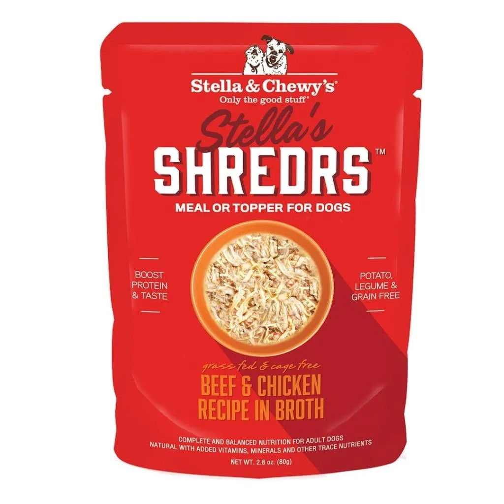 Alimento para perros de res y pollo Shredrs de Stella & Chewy (2.8 oz)