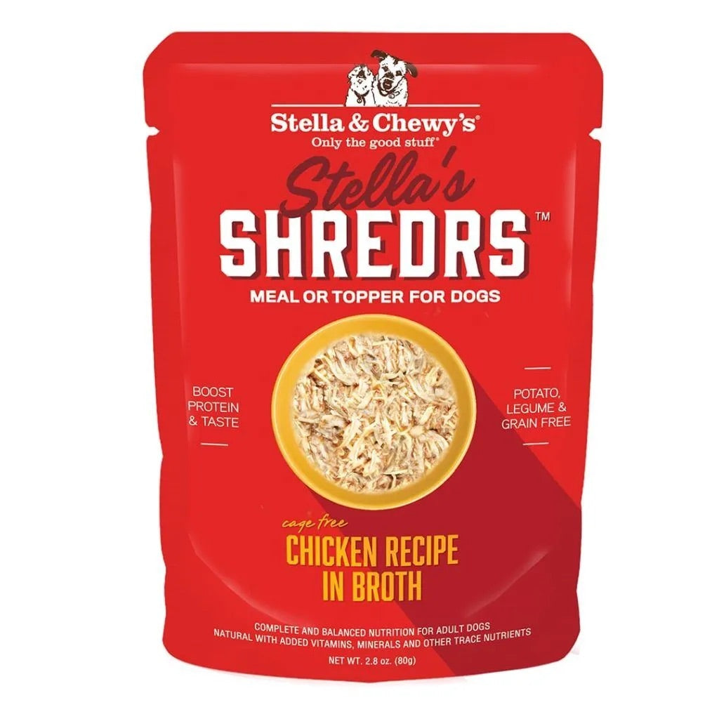 Alimento para perro Stella & Chewy’s Shredrs de pollo (2.8 oz)