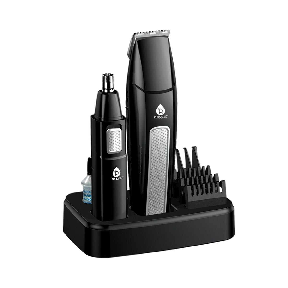 Kit de cuidado personal Mario Lopez para hombres, diseñado para el cuidado del cabello, la barba, la nariz y las orejas, 10 piezas