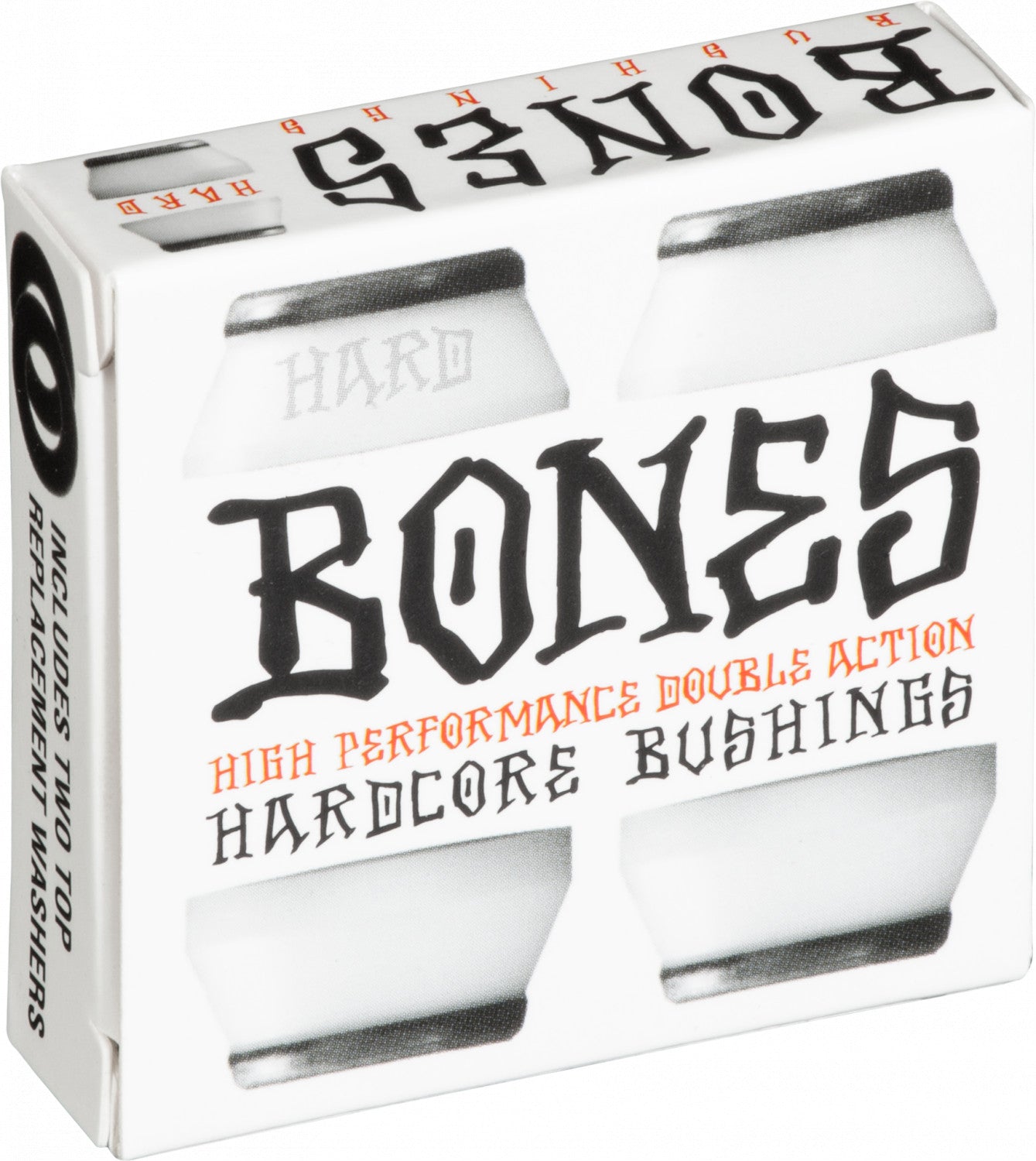 Bones Hardcore Hard Bushings 96a - White/Black (Set of 4)