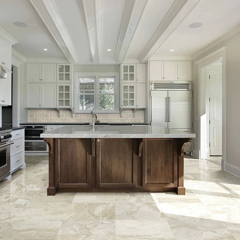 Royal Polished 12"x12" Lattice Marble Mosaic Tile