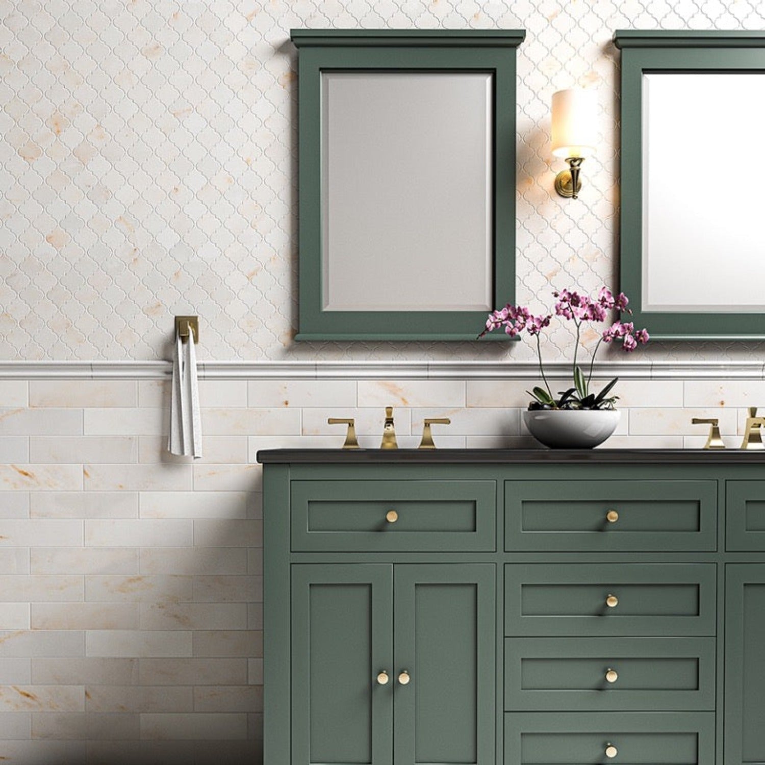 Calacatta Roma 12"x12" Honed Arabesque Marble Mosaic Tile