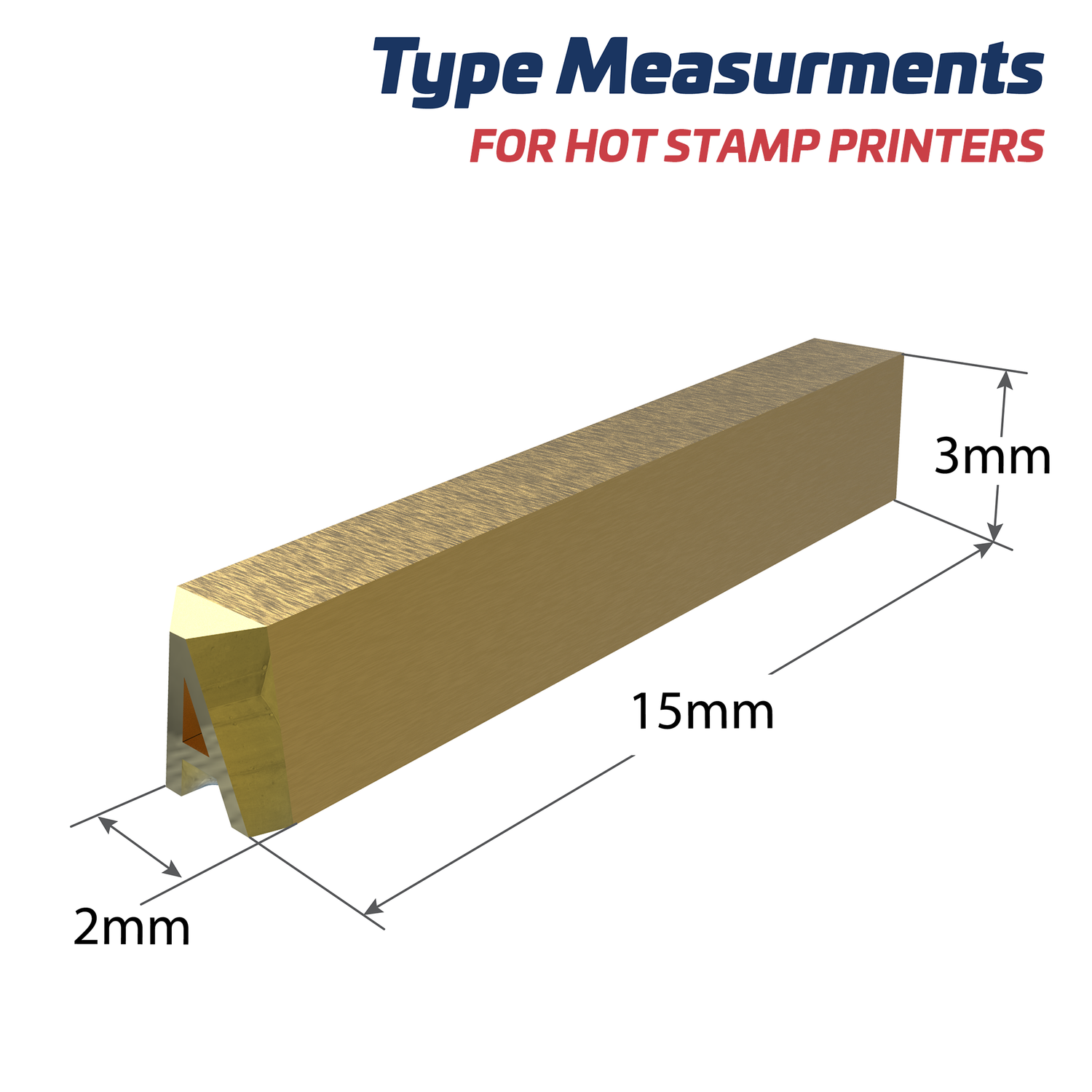 3mm Hot Stamp Type – Dash