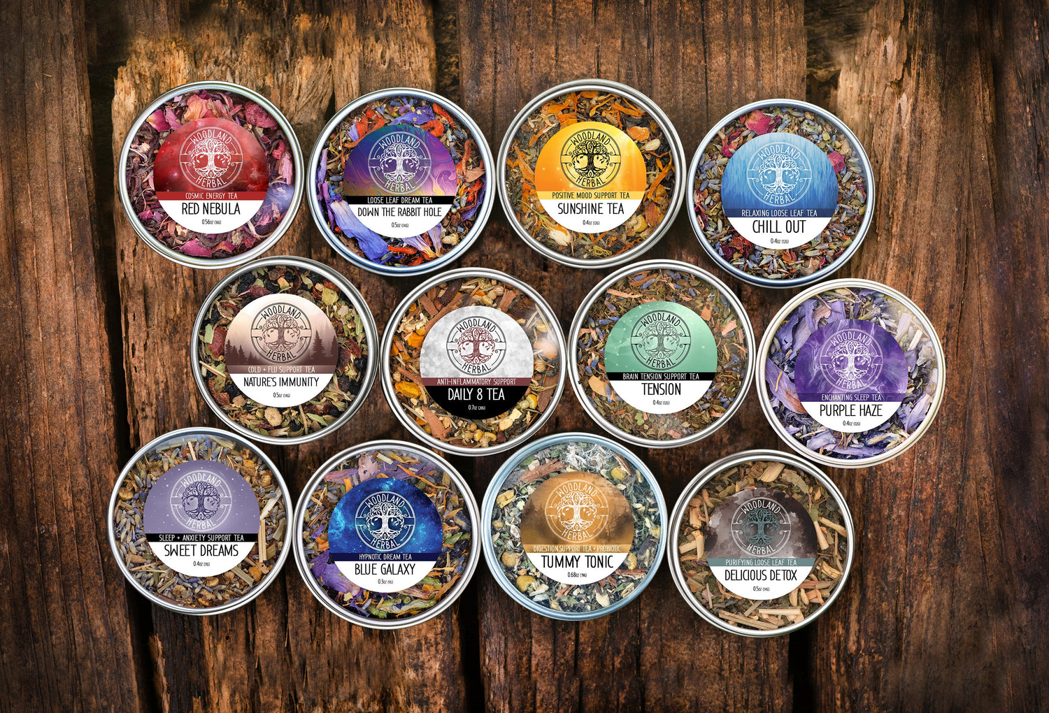 5 Tea Sampler Special - Buy 4, Get 1 FREE! Organic Loose Leaf Teas