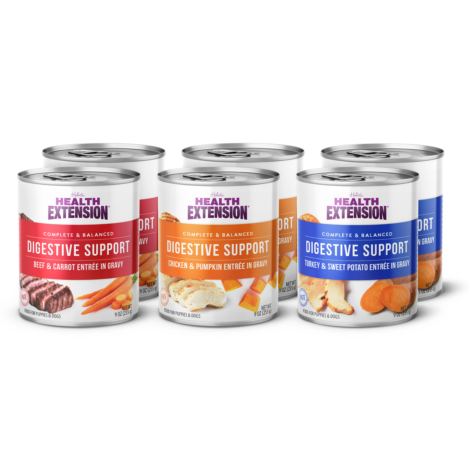 Digestive Support Variety Pack – Chicken, Beef & Turkey Entrées