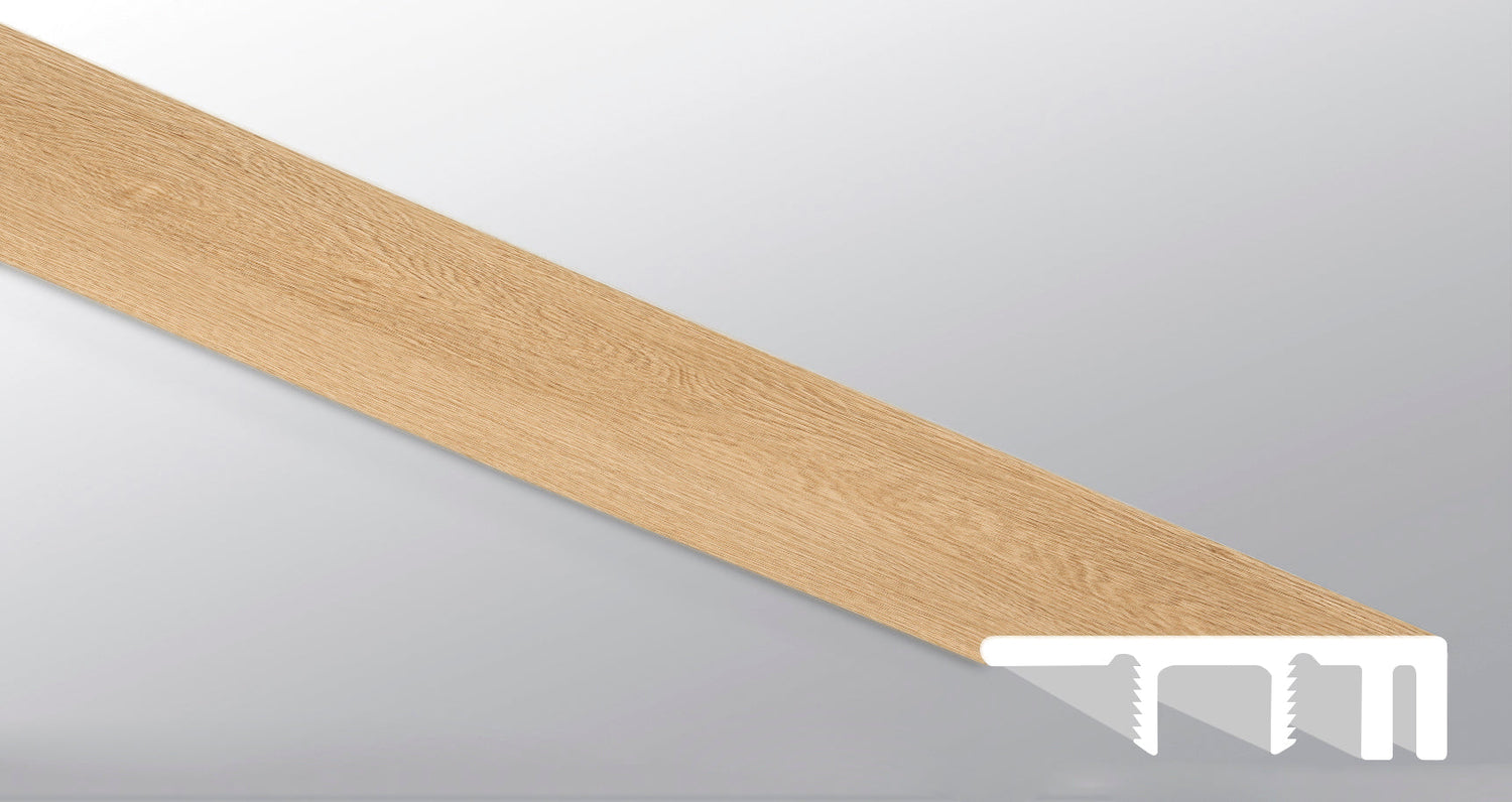 Bayside Buff 0.49" Thick x 1.5" Wide x 94" Length Luxury Vinyl End Cap Molding Large - MSI Everlife Collection