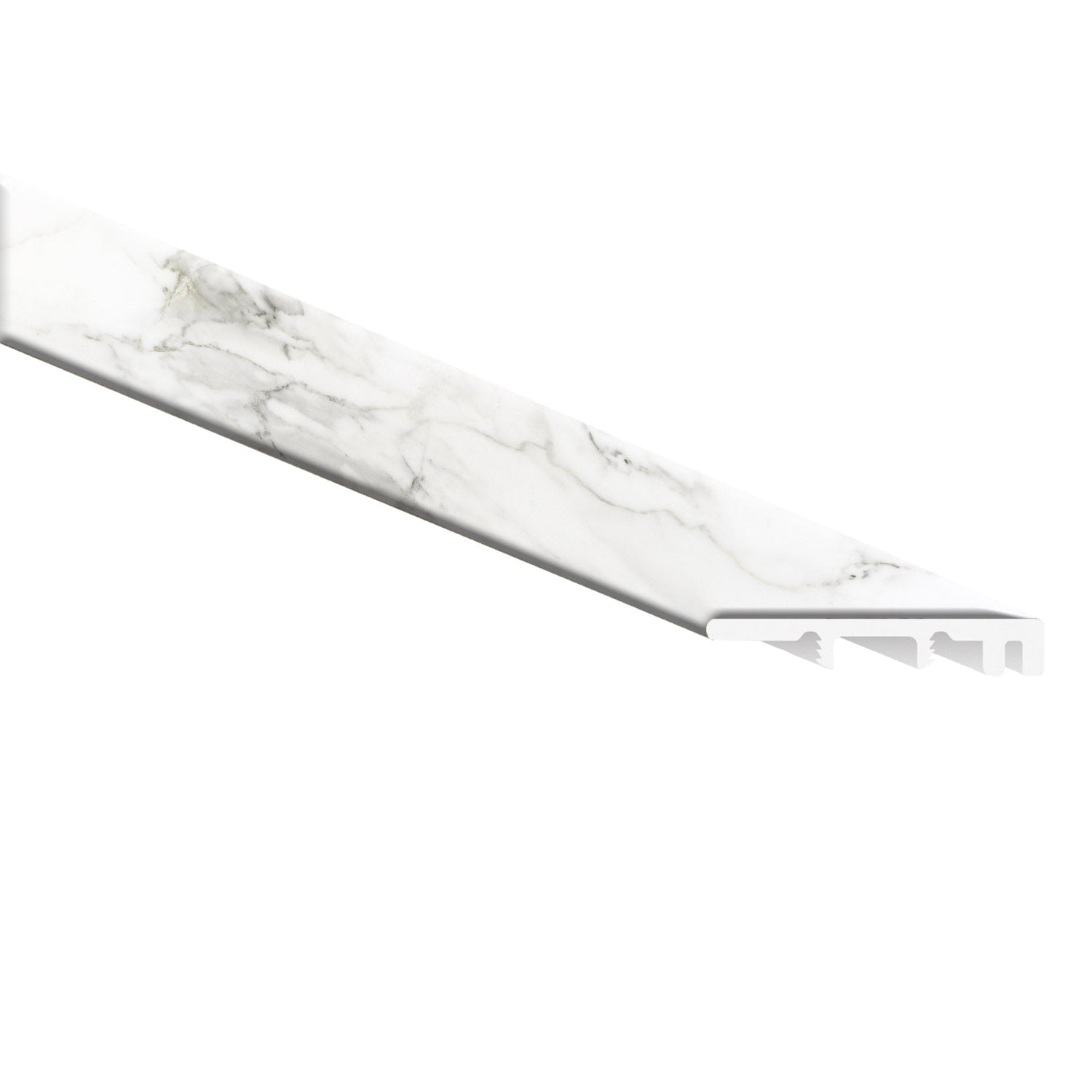 Calacatta Legend 0.26" Thick x 1.77" Width x 94" Luxury Vinyl End Cap Molding - MSI Everlife