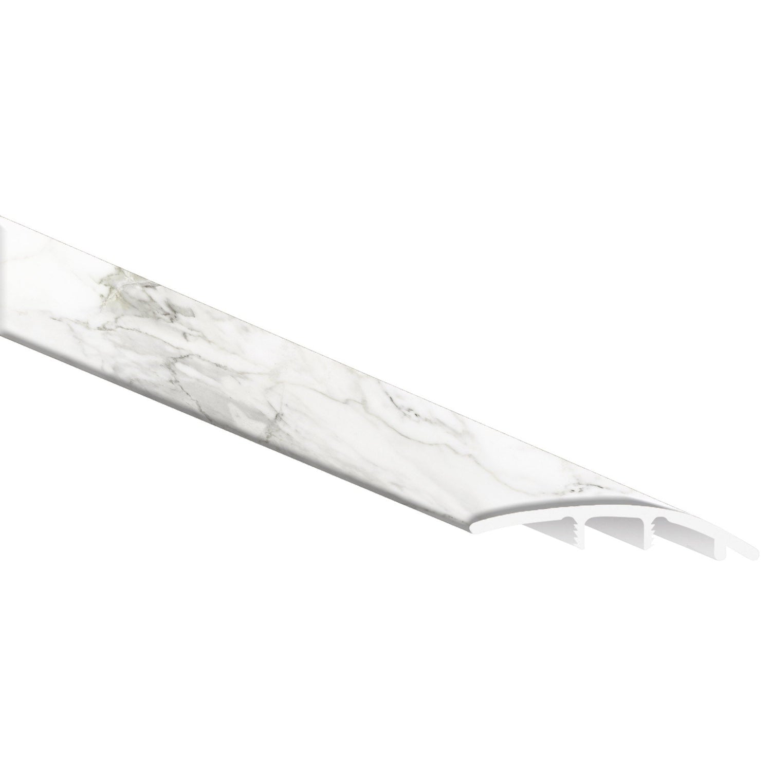 Calacatta Legend 0.35" Thick x 1.77" Wide x 94" Length Luxury Vinyl Reducer Molding - MSI Everlife