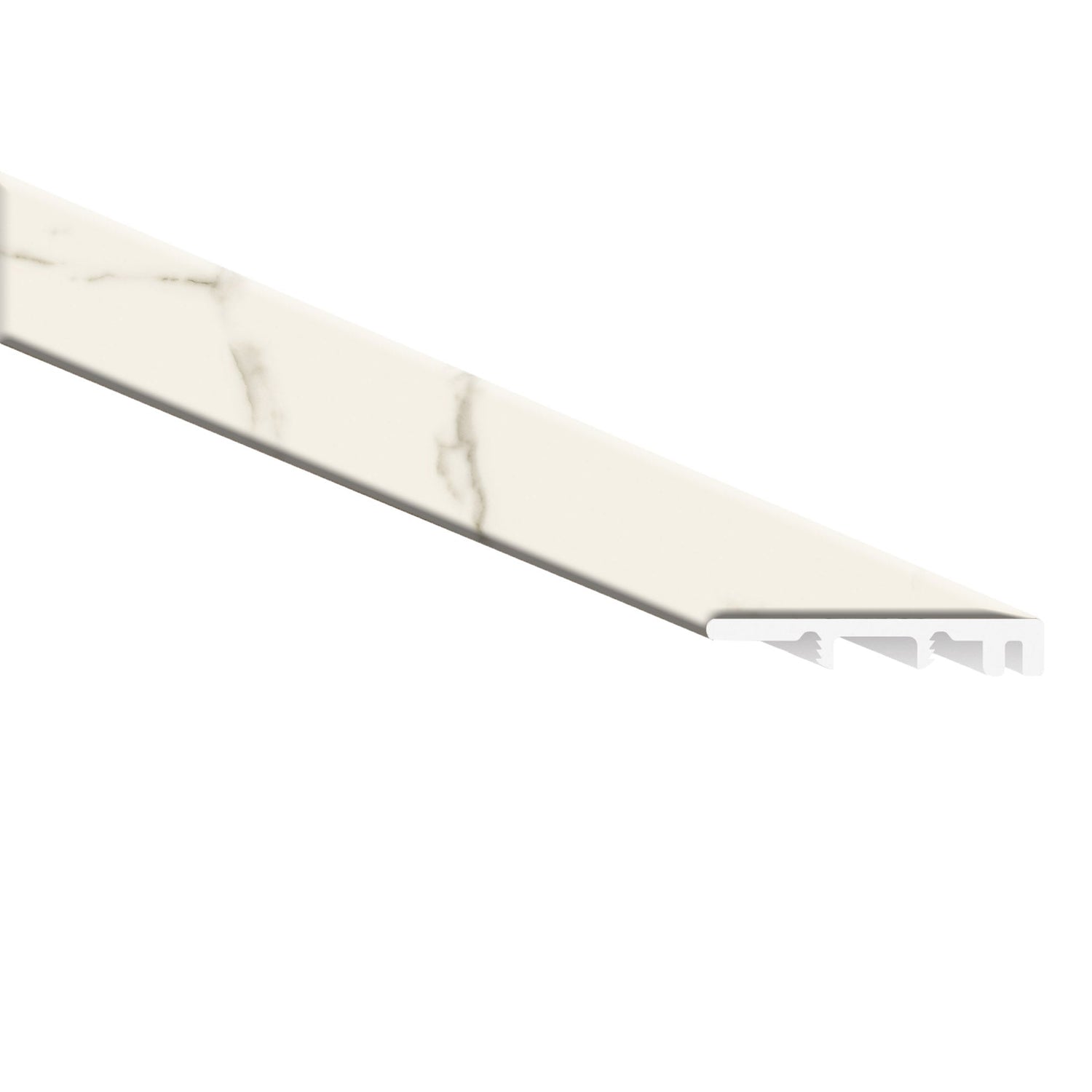 Calacatta Marbello 0.26" Thick x 1.77" Width x 94" Luxury Vinyl End Cap Molding - MSI Everlife