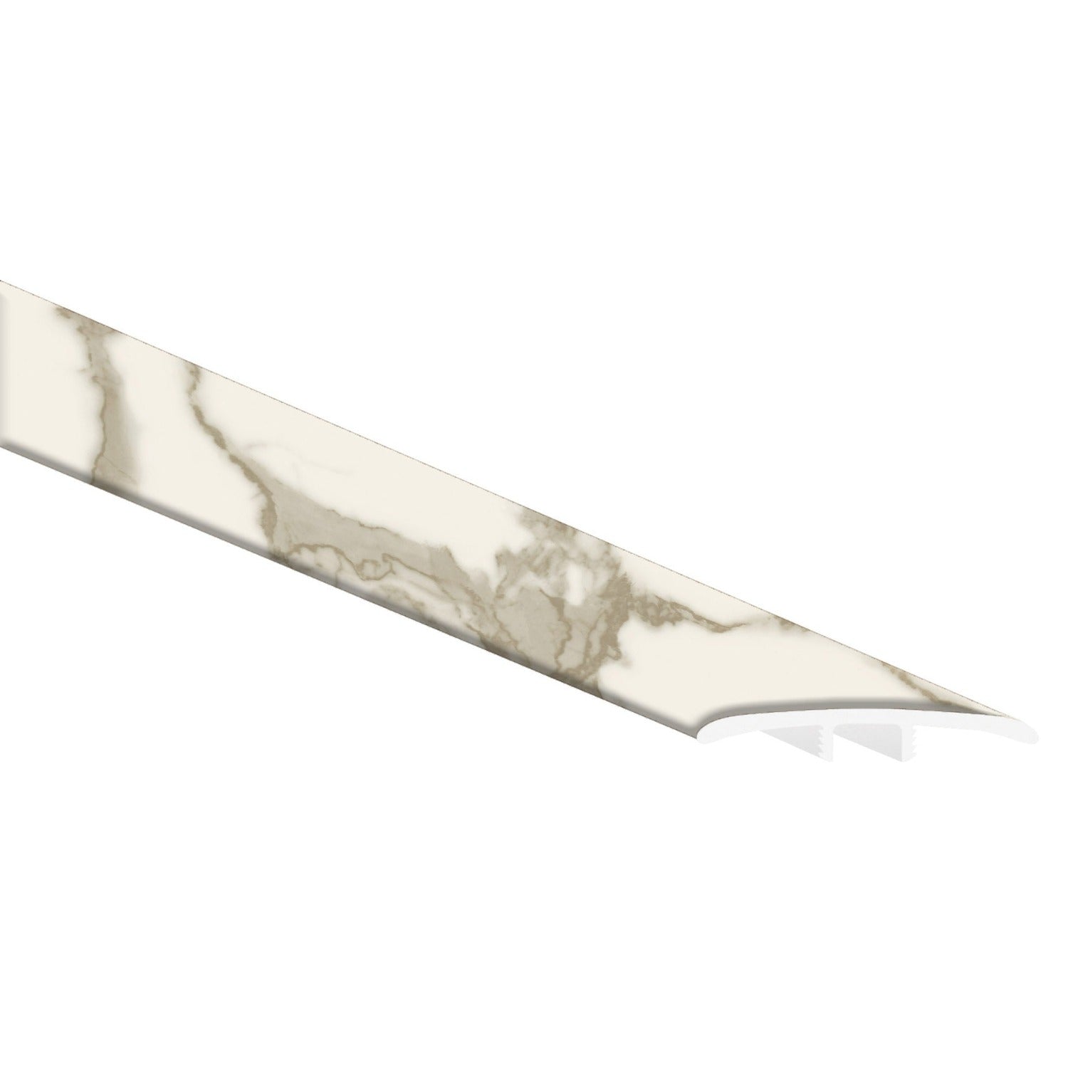 Calacatta Marbello 0.27" Thick x 1.77" Wide x 94" Length Luxury Vinyl T Molding - MSI Everlife
