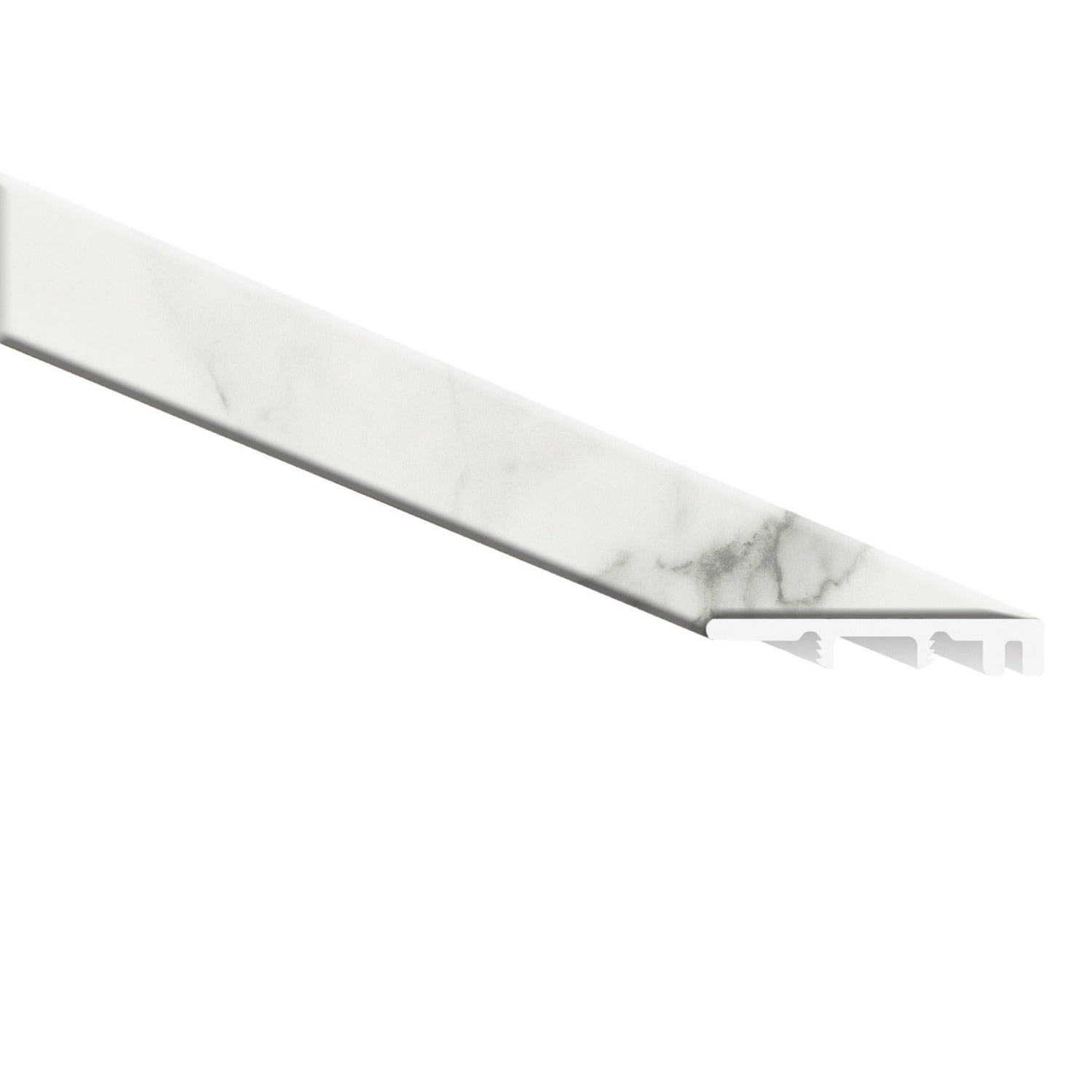 Calacatta Venosa Gold 0.26" Thick x 1.77" Width x 94" Luxury Vinyl End Cap Molding - MSI Everlife
