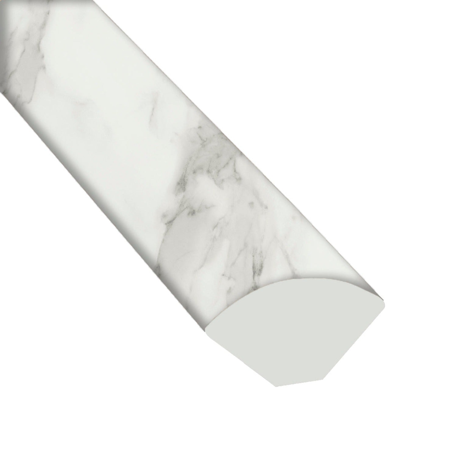 Calacatta Venosa Gold 0.75" Thick x 0.63" Wide x 94" Length Luxury Vinyl Quarter Round Molding - MSI Everlife