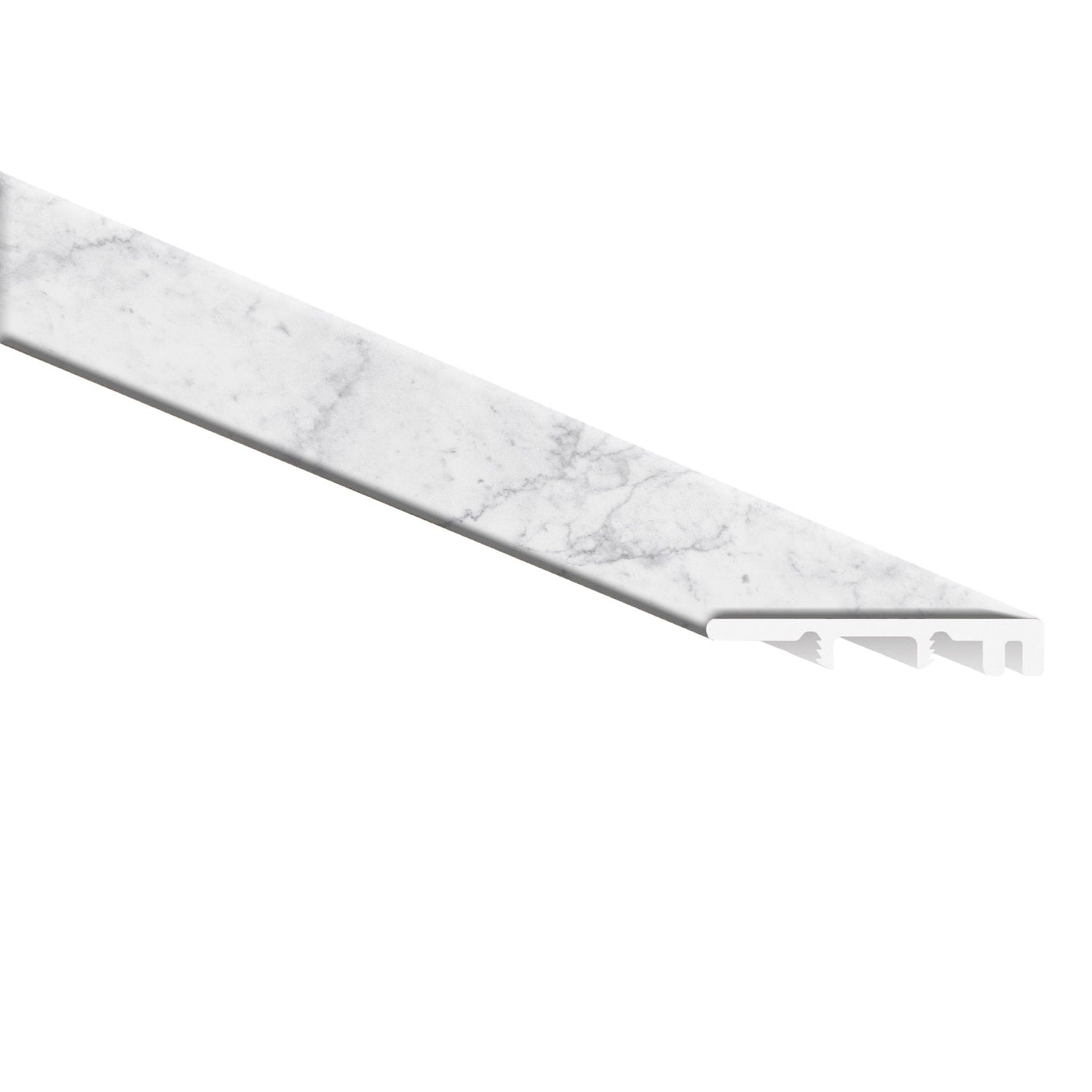 Carrara Avell 0.26" Thick x 1.77" Width x 94" Luxury Vinyl End Cap Molding  - MSI Everlife