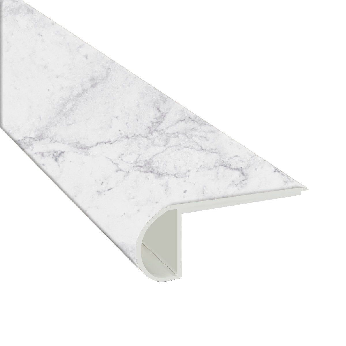 Carrara Avell 0.75" Thick x 2.75" Width x 94" Luxury Vinyl Flush Stairnose Molding  - MSI Everlife