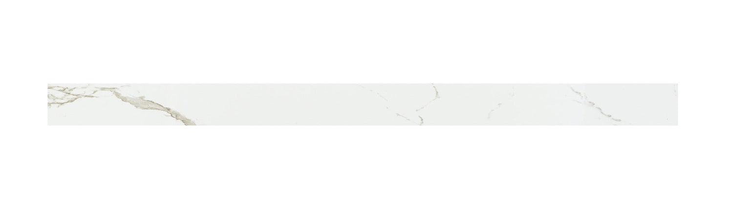 Calacatta Sera 0.75" Thick x 2.75" Width x 94" Luxury Vinyl Flush Stairnose Molding - MSI Everlife