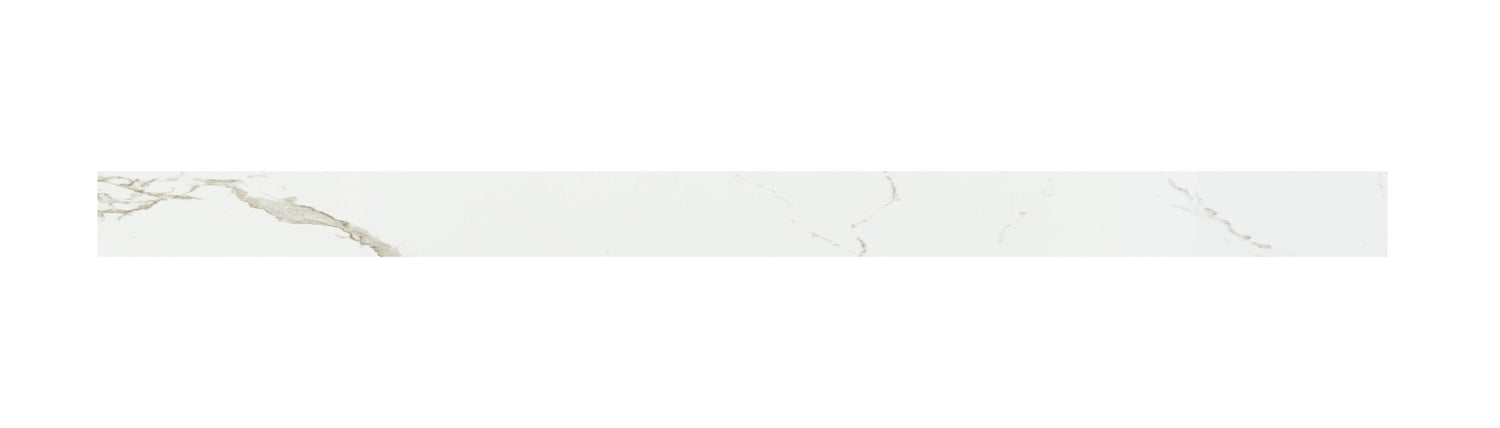 Calacatta Sera 0.75" Thick x 0.63" Wide x 94" Length Luxury Vinyl Quarter Round Molding - MSI Everlife