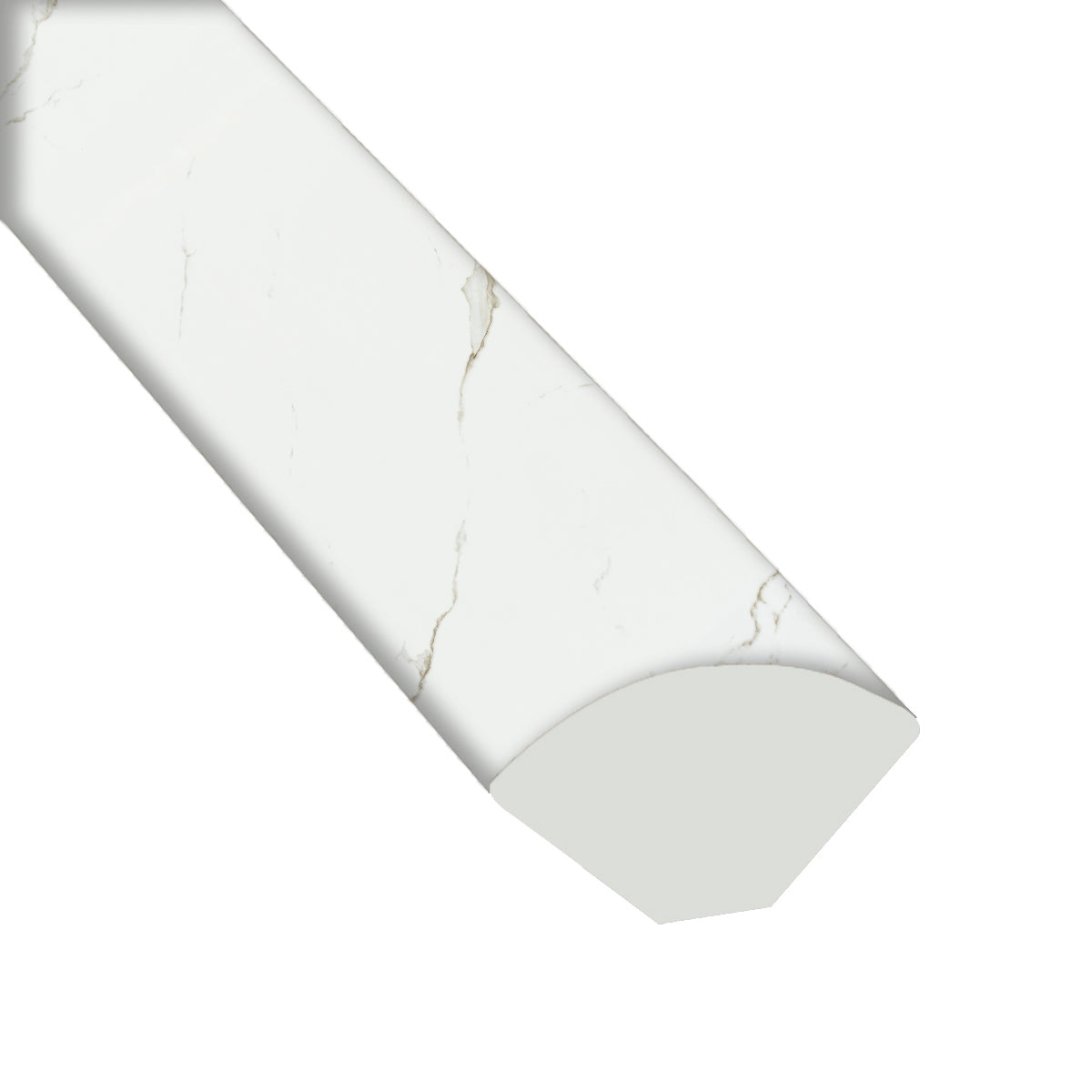 Calacatta Sera 0.75" Thick x 0.63" Wide x 94" Length Luxury Vinyl Quarter Round Molding - MSI Everlife