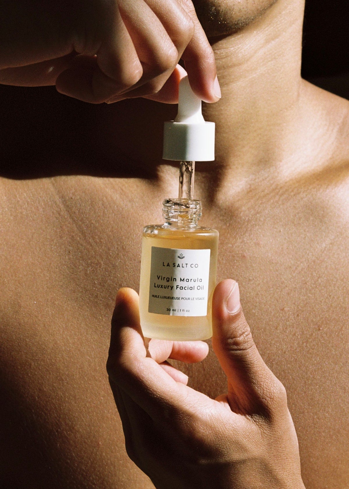 Aceite facial de lujo de marula virgen