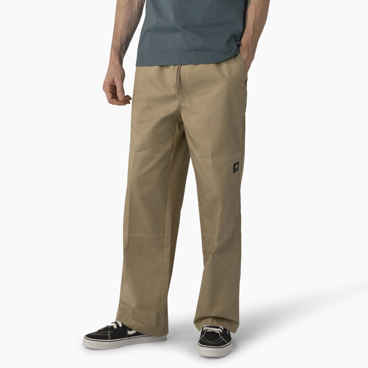 Pantalones de sarga Dickies Skateboarding Regular Summit Chef - Arena del desierto