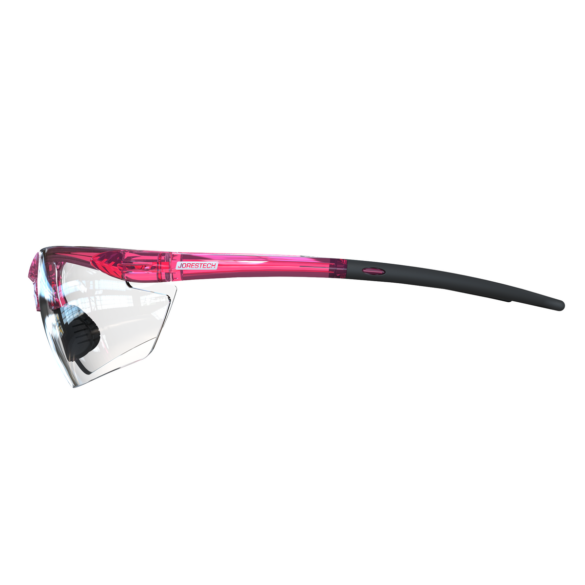 Gafas de seguridad envolventes con patillas de goma flexible - Colección PinkFit