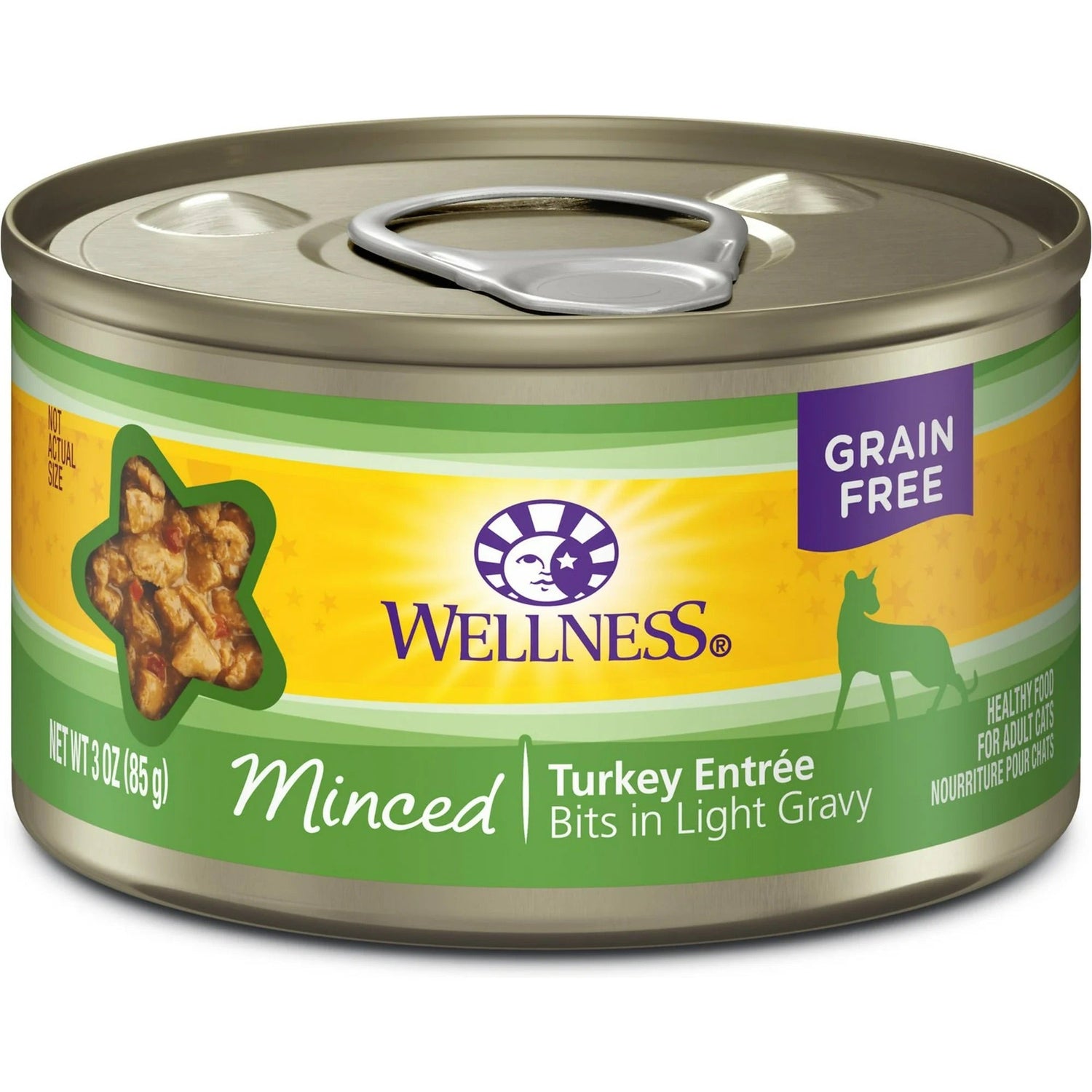 Alimento húmedo para gatos Wellness Complete Health Adult, paté de pavo (3 oz)
