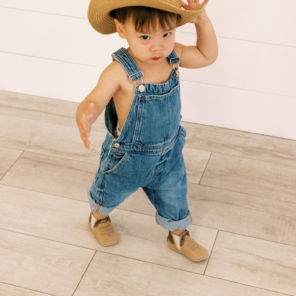 Bota Chelsea estilo vaquero para bebé