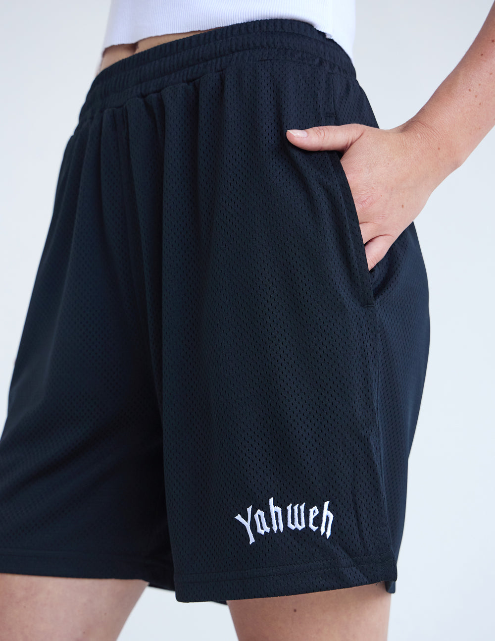 Pantalón corto de malla unisex Yahweh