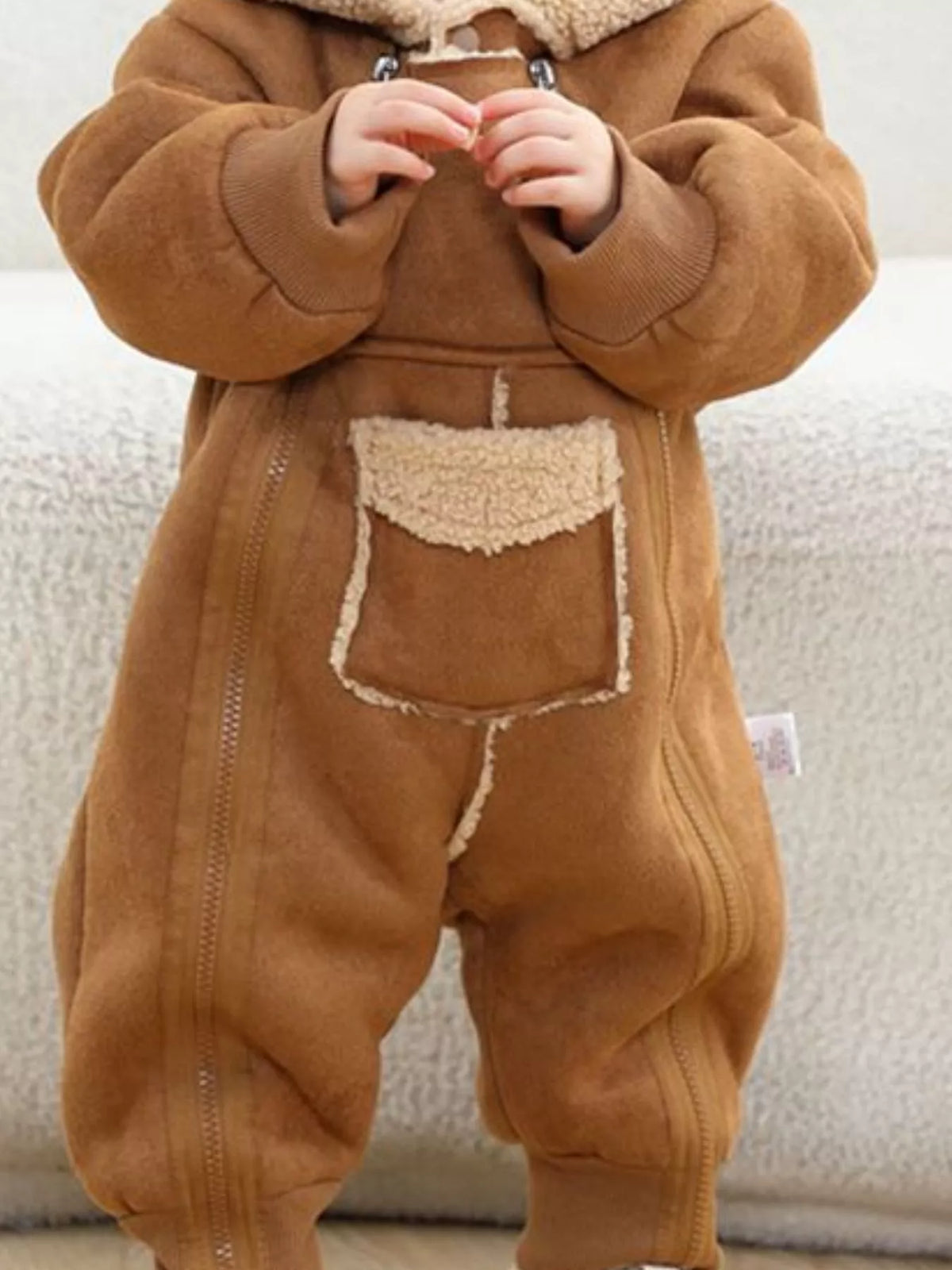 Mono polar con capucha para niños