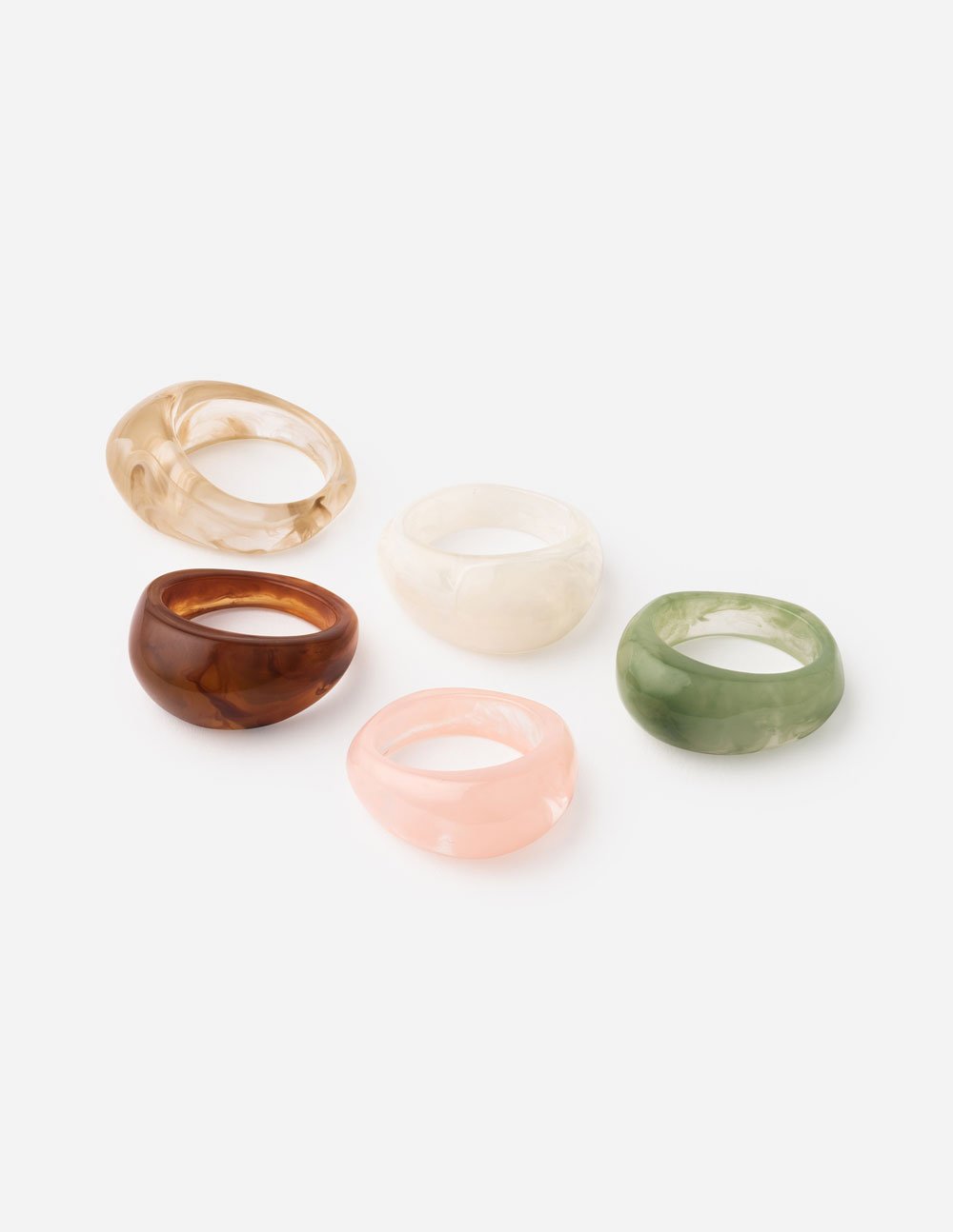 Juego de anillos de cúpula de resina