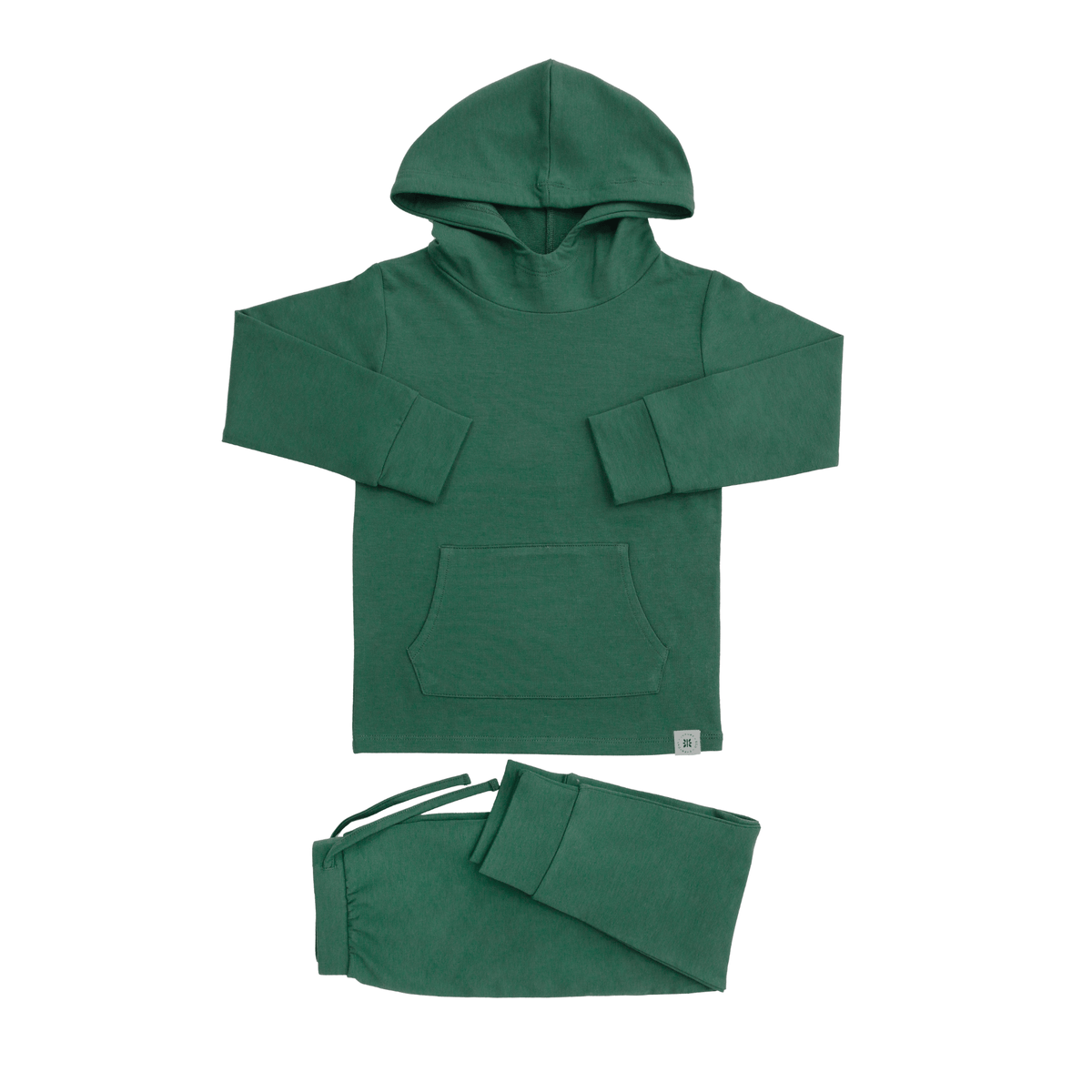 Conjunto de jogging con capucha verde alpino