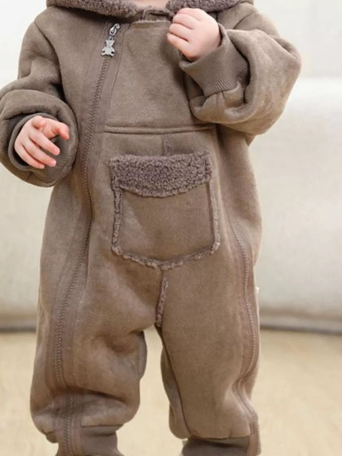 Mono polar con capucha para niños