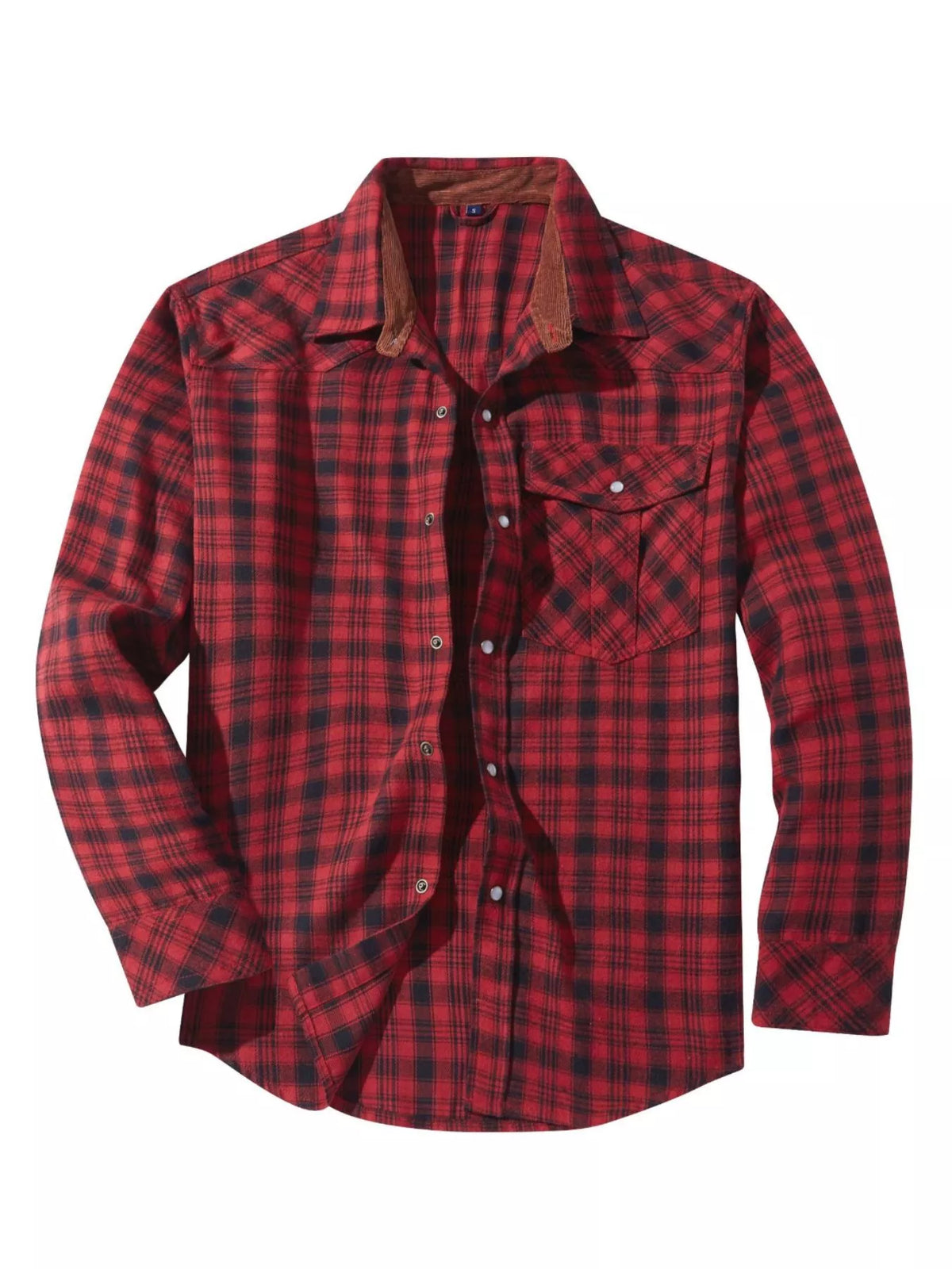 Men's Vintage Plaid Button Up Shirt