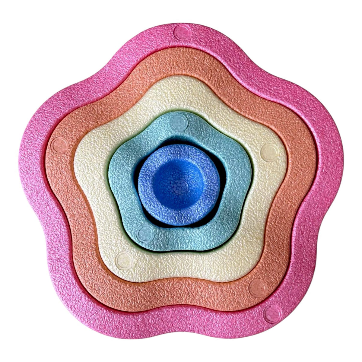 Juego de 5 piedras estrelladas anidadas en el interior 