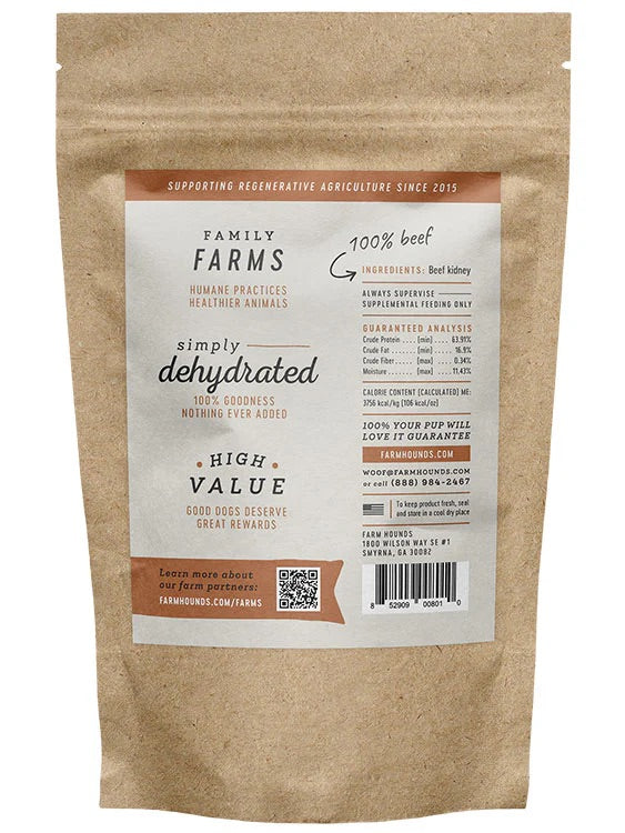Riñón de res Farm Hounds (4 oz)