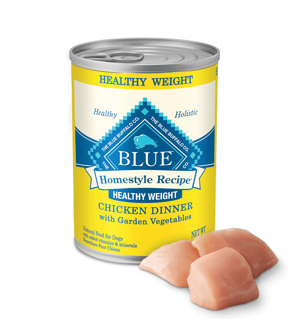 Blue Buffalo Peso Saludable Casero Adulto Pollo y Vegetales de Jardín (12.5 oz)