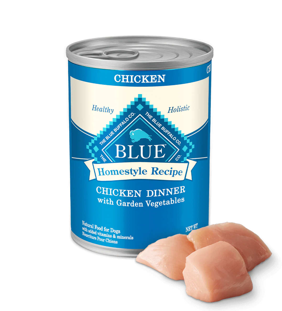 Blue Buffalo Receta Casera Cena de Pollo con Verduras del Jardín para Adultos (354g)
