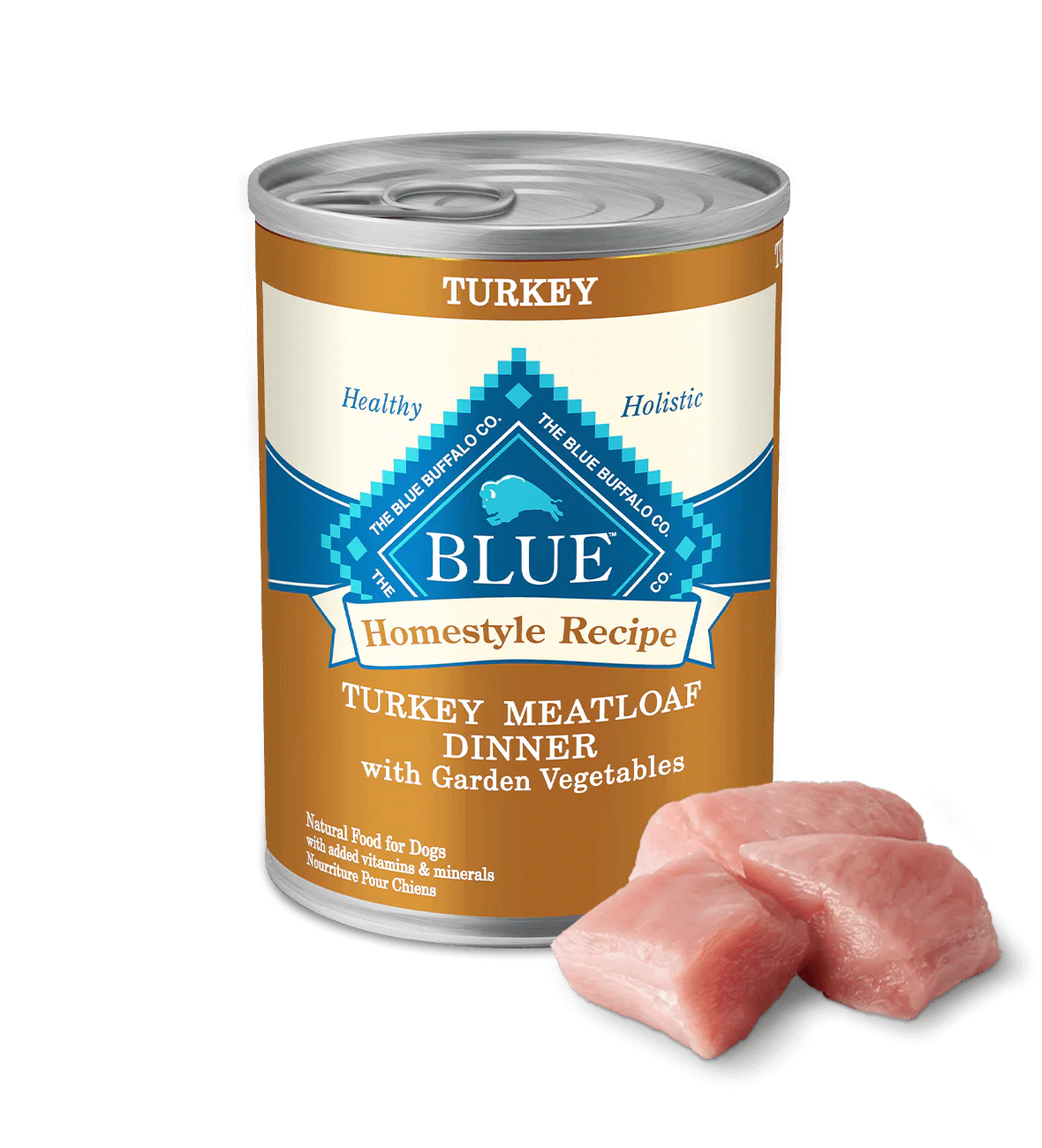 Blue Buffalo Receta Casera – Cena de Pastel de Carne de Pavo para Adultos (12.5oz)