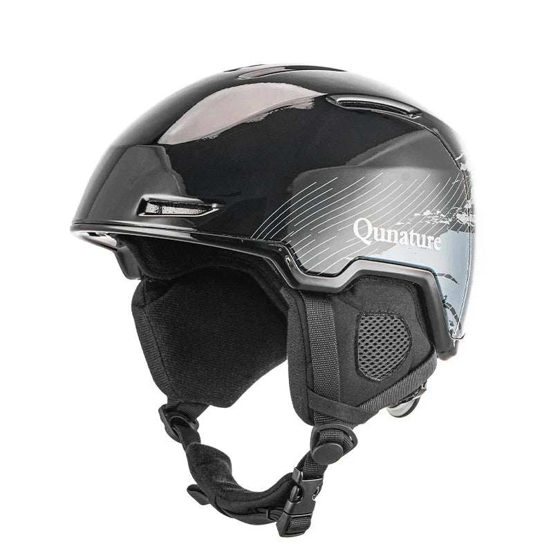 Casco de esquí Qunature con ventilación ajustable y forro desmontable para deportes de invierno