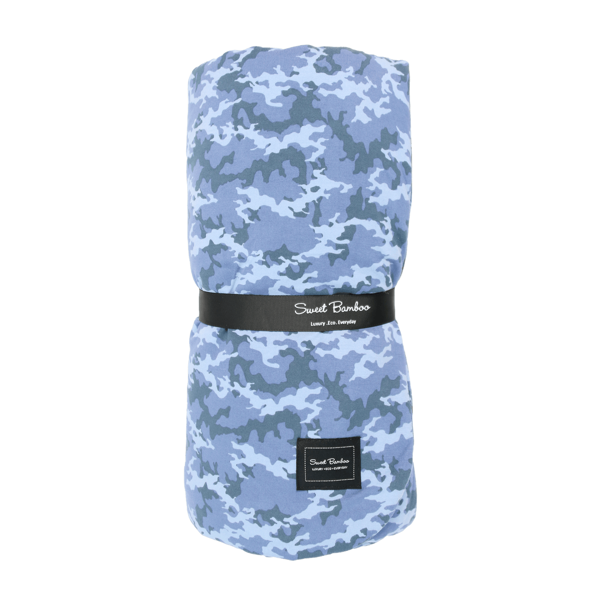 Manta de nubes de camuflaje azul para niños grandes