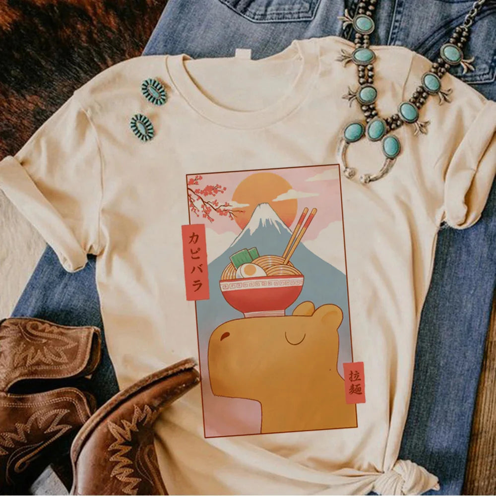 Camisetas de carpincho kawaii