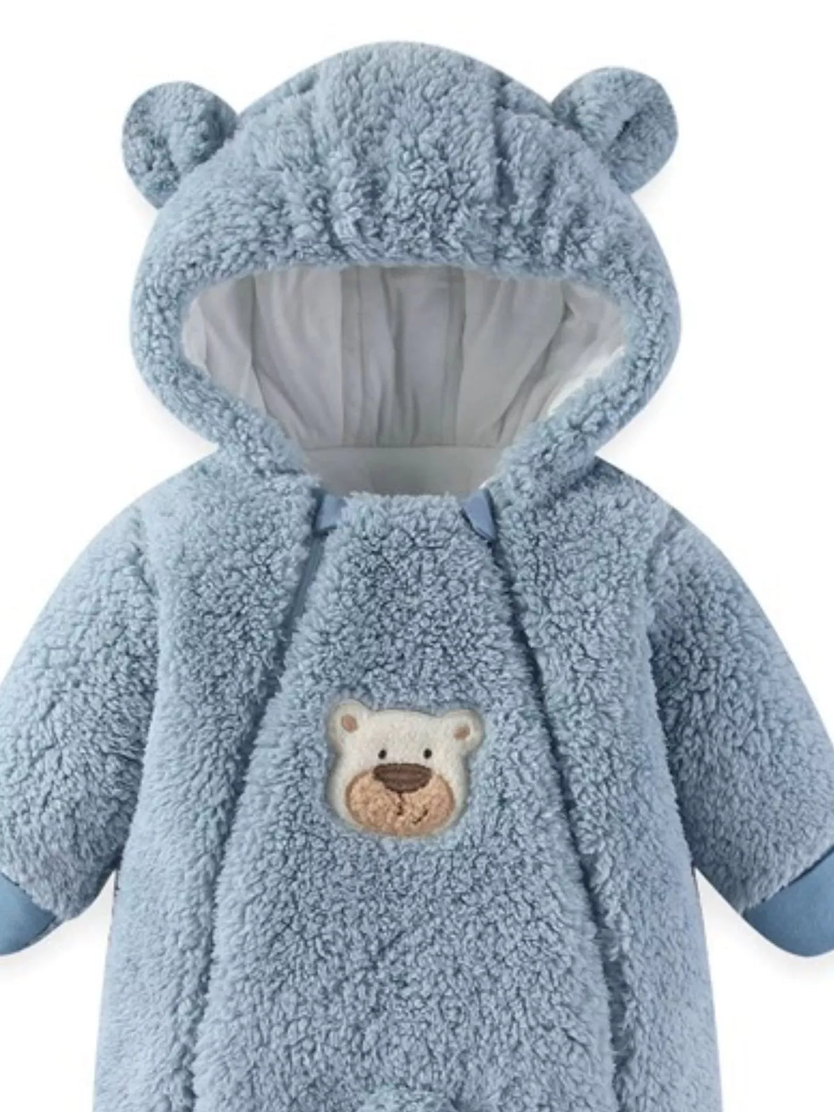 Pijama polar con capucha de conejito para bebé